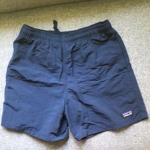 Boys navy Patagonia shorts
